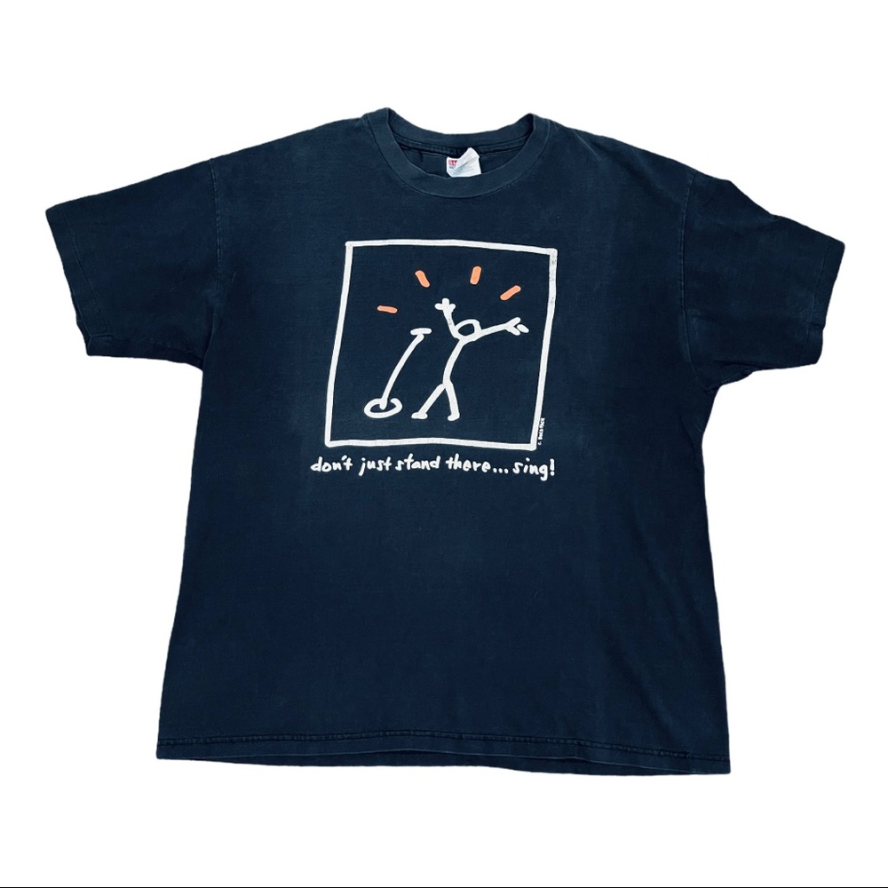Vintage don’t just stand there sing T-shirt Sz XL - Picture 1 of 13